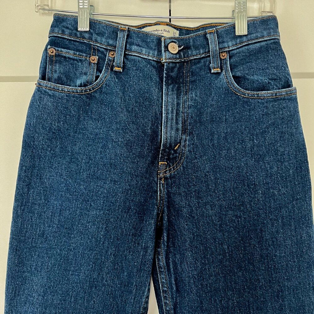 Abercrombie & Fitch Ultra High Rise 90s Straight Jean, Size 24 Short